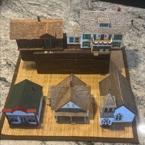 Hallmark Holiday Sarah Collection Village, 5 homes in collection